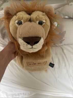 Golf plush Lion Headcover in Light Brown and Tan
